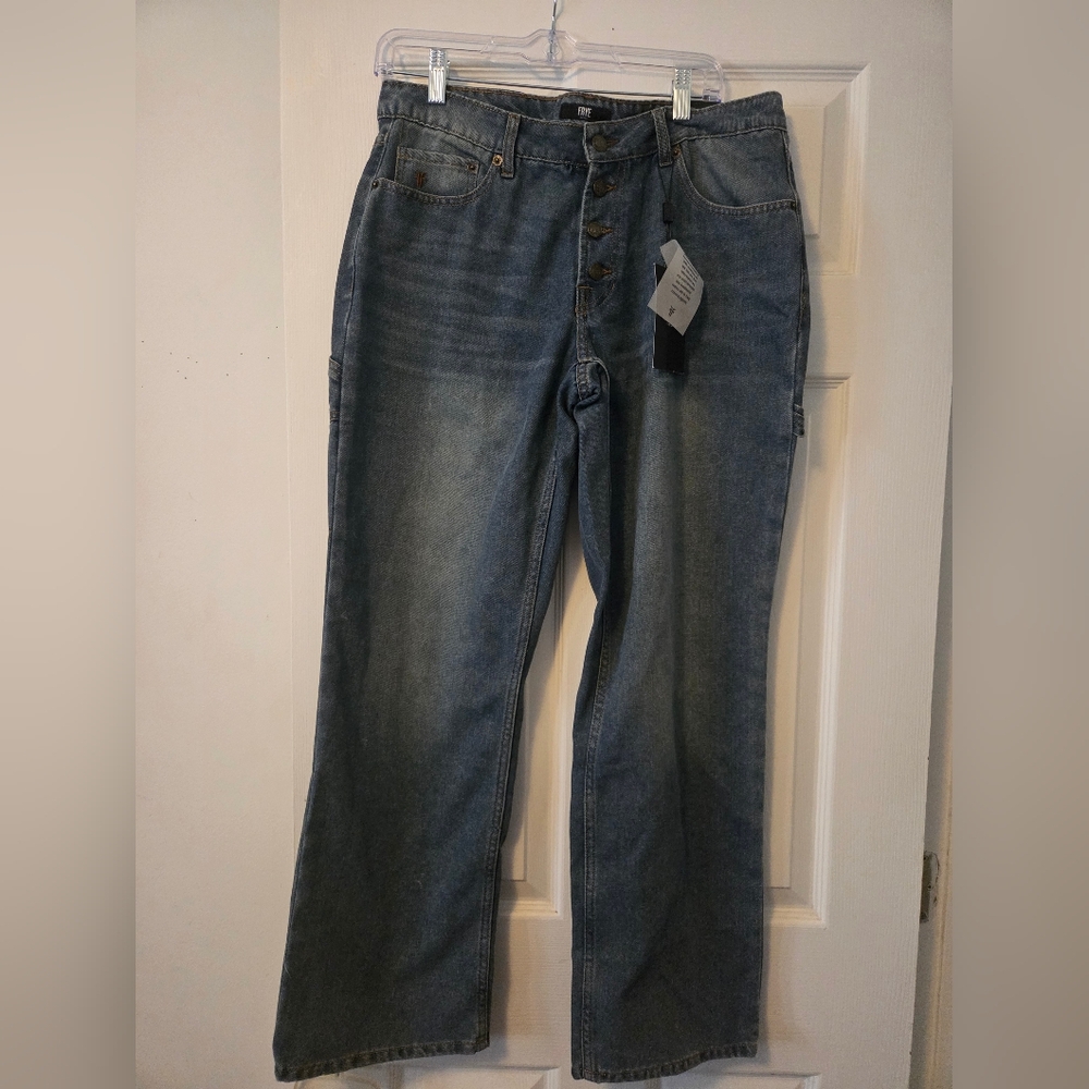 NWT FRYE Stevie Straight Low Rise Jeans Sz 28